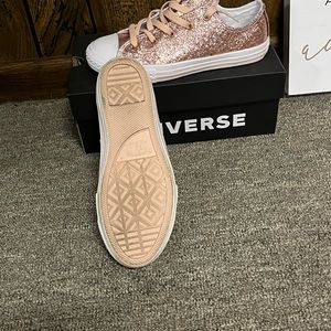 Rose gold converse